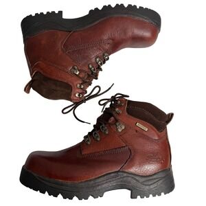 Thorogood Mens Waterproof Leather Work Boots Brn 10.5 M Construction Steel Toe